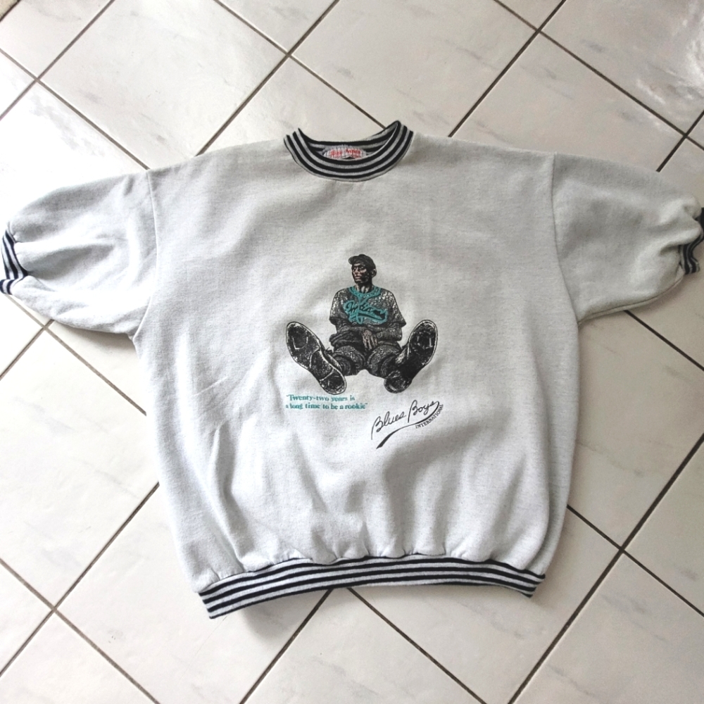 Vintage Jackie Robinson Short Sleeve Sweatshirt